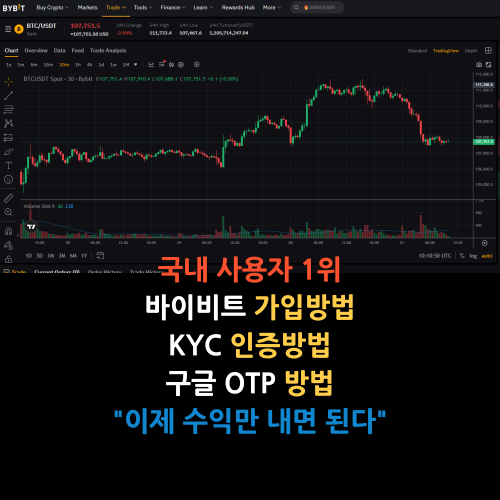 바이비트 선물거래소, 가입방법,kyc,보안설정